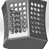 Concave hexagonal pen cup - Thumbnail 2