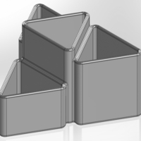 Desk organizer made of triangular prisms - Thumbnail 1