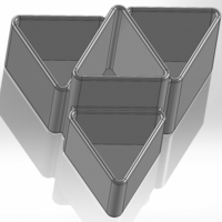 Desk organizer made of triangular prisms - Thumbnail 3