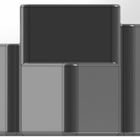 Desk organizer made of triangular prisms - Thumbnail 4