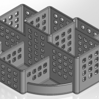 Desk organizer made of rectangular prisms - Thumbnail 1