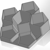 Desk organizer made of pentagonal prisms - Thumbnail 3