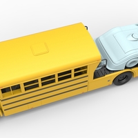 Vintage Transporter truck for Race car V5 Scale 1:25 - Thumbnail 3