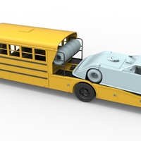 Vintage Transporter truck for Race car V5 Scale 1:25 - Thumbnail 7