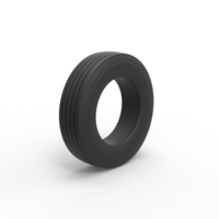 Semi truck tire 9 Scale 1:25 - Thumbnail 2