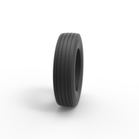 Semi truck tire 9 Scale 1:25 - Thumbnail 3