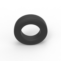 Semi truck tire 9 Scale 1:25 - Thumbnail 6