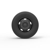 5 Hole front wheel of Vintage School bus 1:25 - Thumbnail 5