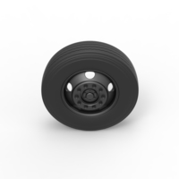 5 Hole front wheel of Vintage School bus 1:25 - Thumbnail 6