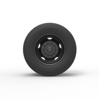 5 Hole rear double wheel of Vintage School bus 1:25 - Thumbnail 5