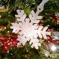 Small Snowflake Ornament - simple design 3D Printing 55472