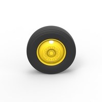 2 Hole front wheel of Vintage School bus 1:25 - Thumbnail 6