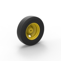 2 Hole front wheel of Vintage School bus 1:25 - Thumbnail 8