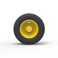 2 Hole rear double wheel of Vintage School bus 1:25 - Thumbnail 5