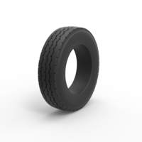 Semi truck tire 10 Scale 1:25 - Thumbnail 2