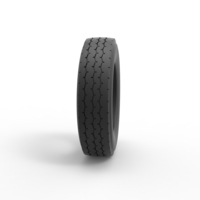 Semi truck tire 10 Scale 1:25 - Thumbnail 3