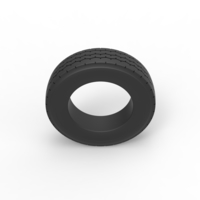 Semi truck tire 10 Scale 1:25 - Thumbnail 6