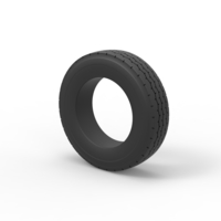 Semi truck tire 10 Scale 1:25 - Thumbnail 7