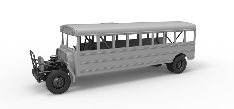 School bus for Figure 8 racing Scale 1:25