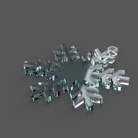 Snowflake Ornament - simple design - Thumbnail 7