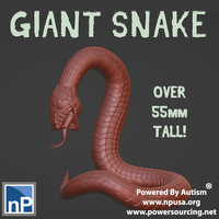 Small Giant Snake 3D Printing 554847