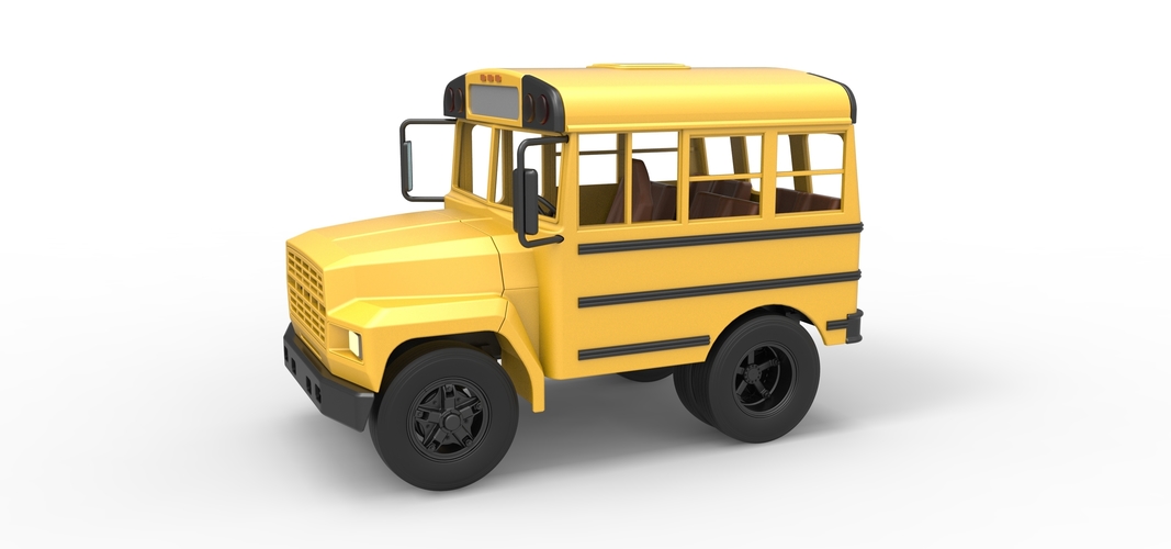 Fun short School bus 1:25 3D Print 554858