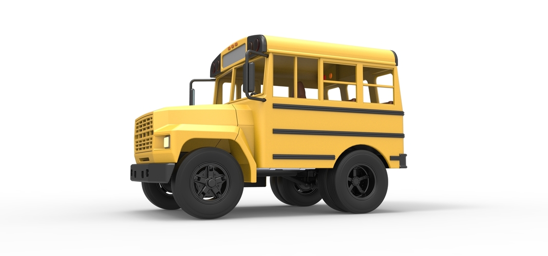 Fun short School bus 1:25 3D Print 554859