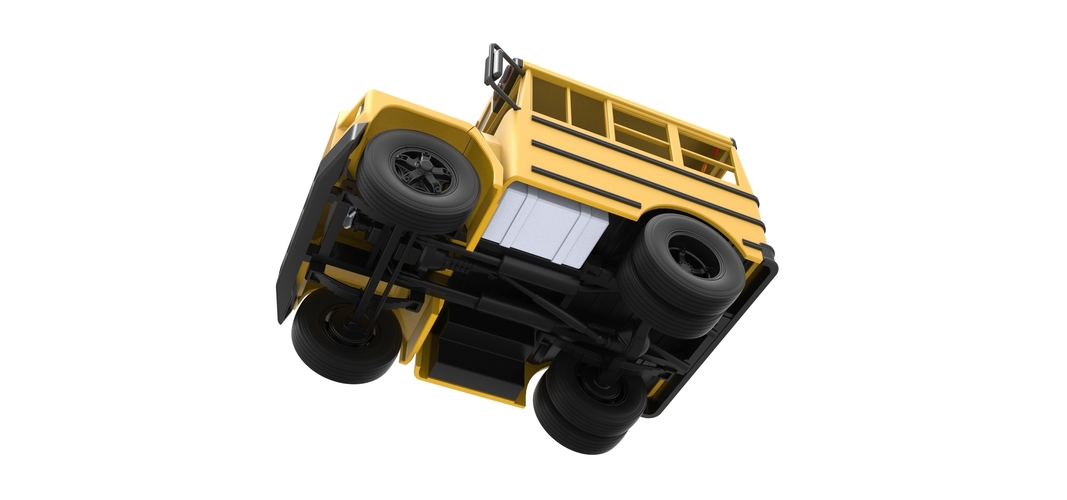 Fun short School bus 1:25 3D Print 554860