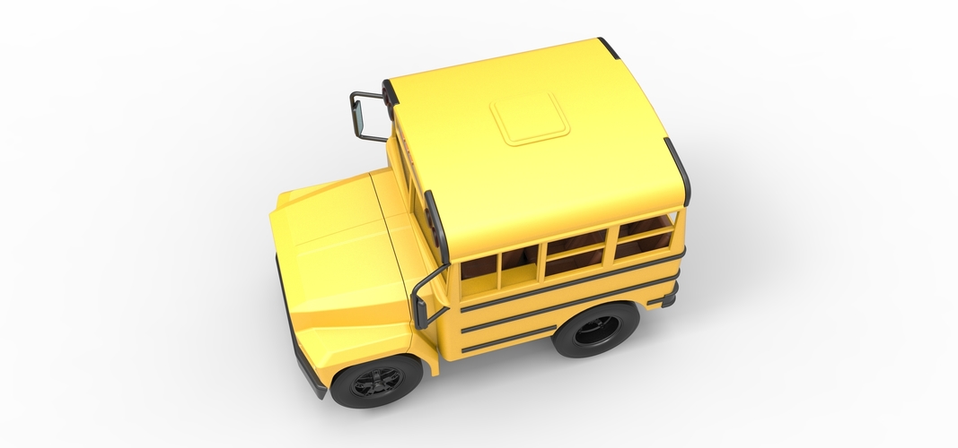 Fun short School bus 1:25 3D Print 554861