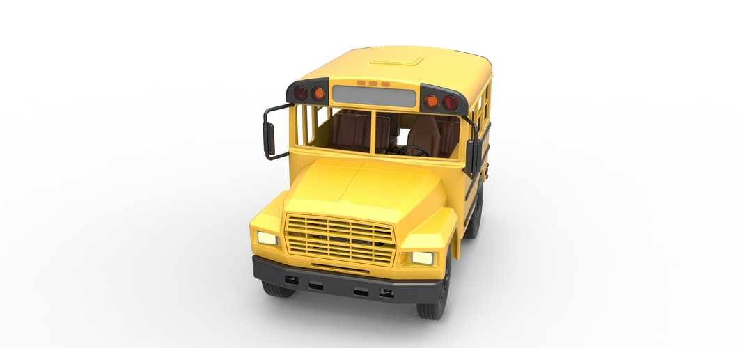 Fun short School bus 1:25 3D Print 554862