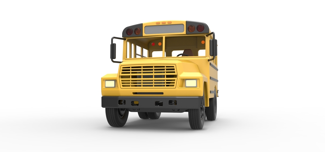 Fun short School bus 1:25 3D Print 554863