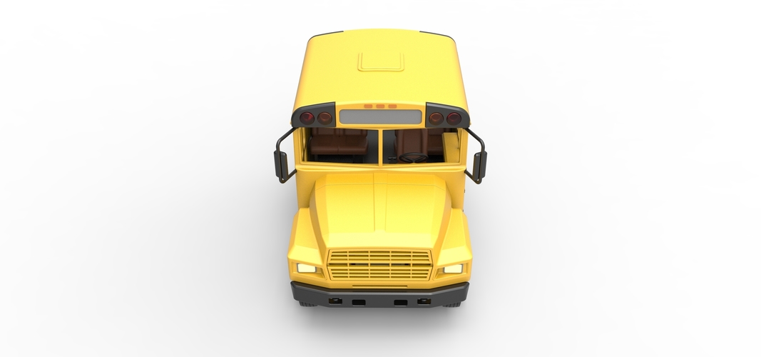 Fun short School bus 1:25 3D Print 554864