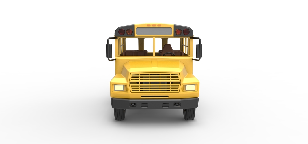 Fun short School bus 1:25 3D Print 554865