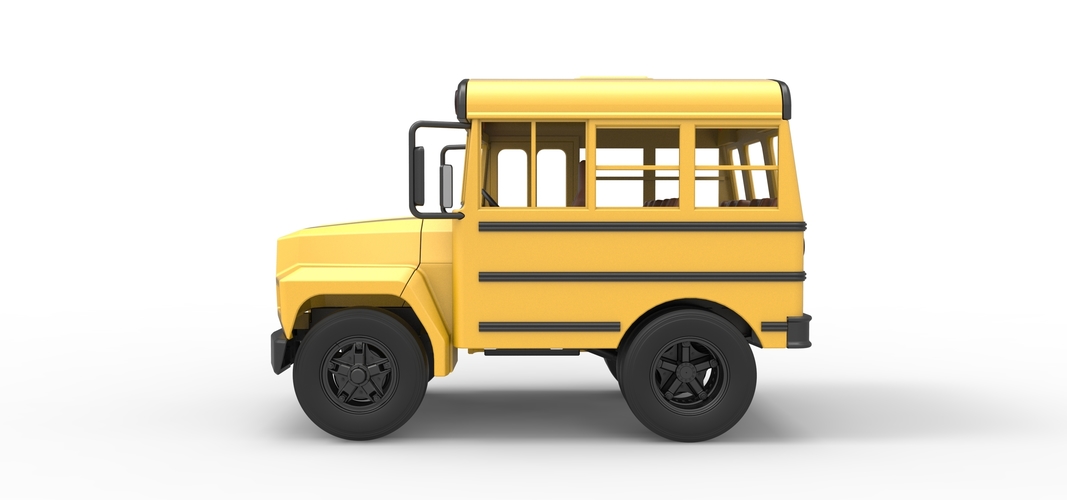 Fun short School bus 1:25 3D Print 554866