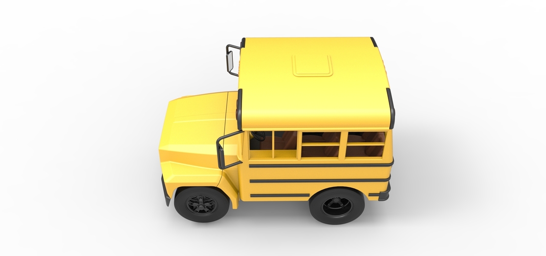 Fun short School bus 1:25 3D Print 554867