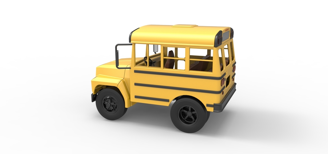 Fun short School bus 1:25 3D Print 554869