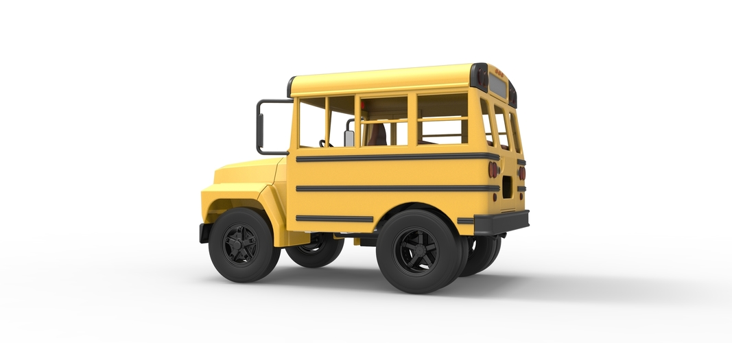 Fun short School bus 1:25 3D Print 554870