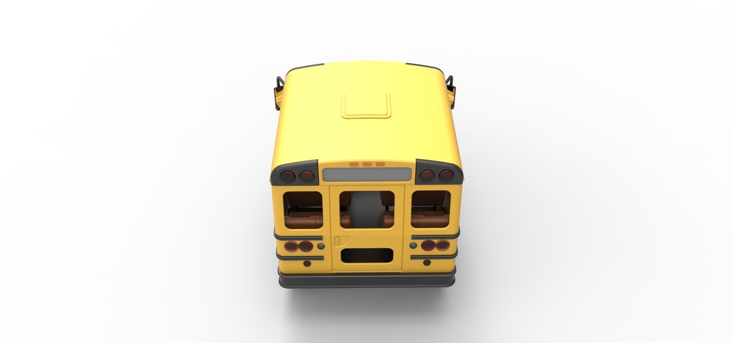 Fun short School bus 1:25 3D Print 554874