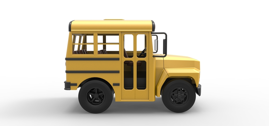 Fun short School bus 1:25 3D Print 554876