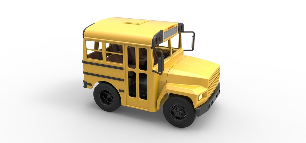 Fun short School bus 1:25 3D Print 554878