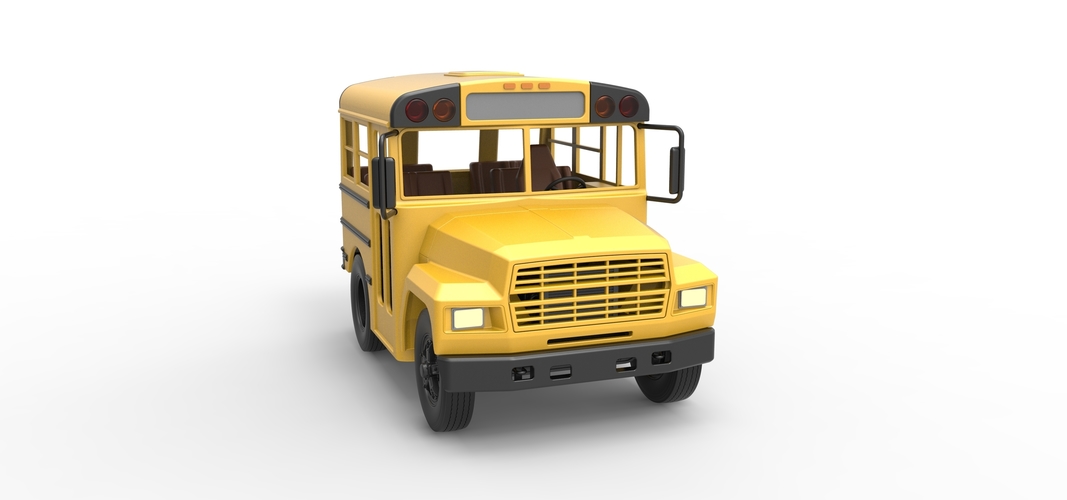 Fun short School bus 1:25 3D Print 554879