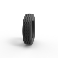 Semi truck tire 11 Scale 1:25 - Thumbnail 3
