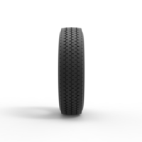 Semi truck tire 11 Scale 1:25 - Thumbnail 4