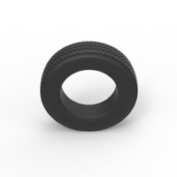 Semi truck tire 11 Scale 1:25 - Thumbnail 6