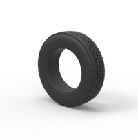 Semi truck tire 11 Scale 1:25 - Thumbnail 7