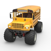 Vintage School bus Monster Truck 1:25 - Thumbnail 5