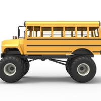Vintage School bus Monster Truck 1:25 - Thumbnail 9