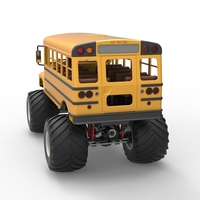 Vintage School bus Monster Truck 1:25 - Thumbnail 14