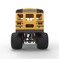 Vintage School bus Monster Truck 1:25 - Thumbnail 16