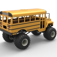 Vintage School bus Monster Truck 1:25 - Thumbnail 18
